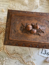 Load image into Gallery viewer, Vintage Hand Carved Wooden Box