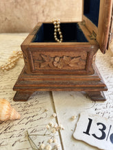 Load image into Gallery viewer, Vintage Hand Carved Wooden Box