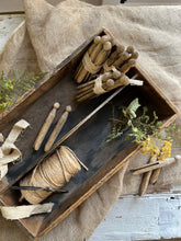 Load image into Gallery viewer, Set of Weathered Wooden Dolly Pegs
