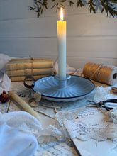 Load image into Gallery viewer, Large Vintage Enamel Candleholder
