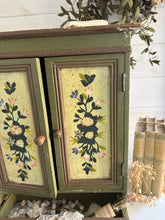 Load image into Gallery viewer, Hand Painted Vintage Cabinet
