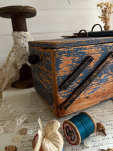 Load image into Gallery viewer, Wooden Cantilever Vintage Sewing Box