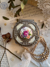 Load image into Gallery viewer, Vintage Rose Cameo Trinket Box