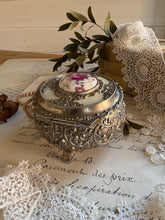 Load image into Gallery viewer, Vintage Rose Cameo Trinket Box