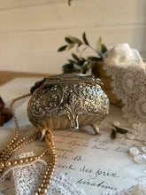 Load image into Gallery viewer, Vintage Rose Cameo Trinket Box
