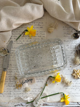 Load image into Gallery viewer, Pressed Glass Butter Dish