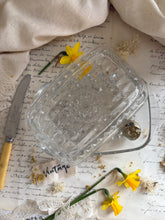 Load image into Gallery viewer, Pressed Glass Butter Dish