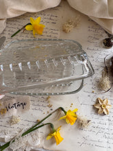 Load image into Gallery viewer, Pressed Glass Butter Dish