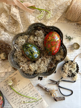 Load image into Gallery viewer, Pair Vintage Papier Mache' Eggs