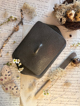 Load image into Gallery viewer, Vintage Pewter Butter Dish