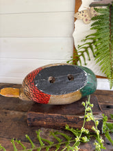 Load image into Gallery viewer, Vintage Hand Painted Decoy Duck