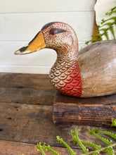 Load image into Gallery viewer, Vintage Hand Painted Decoy Duck