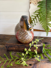 Load image into Gallery viewer, Vintage Hand Painted Decoy Duck