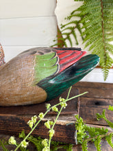 Load image into Gallery viewer, Vintage Hand Painted Decoy Duck