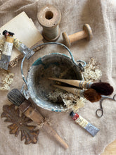 Load image into Gallery viewer, Vintage Galvanised Metal Paint Kettle