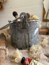 Load image into Gallery viewer, Vintage Galvanised Metal Paint Kettle