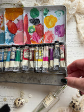 Load image into Gallery viewer, Pair of Vintage French Metal Gouache Paint Tins