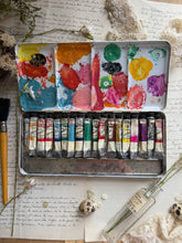 Load image into Gallery viewer, Pair of Vintage French Metal Gouache Paint Tins