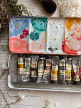Load image into Gallery viewer, Pair of Vintage French Metal Gouache Paint Tins