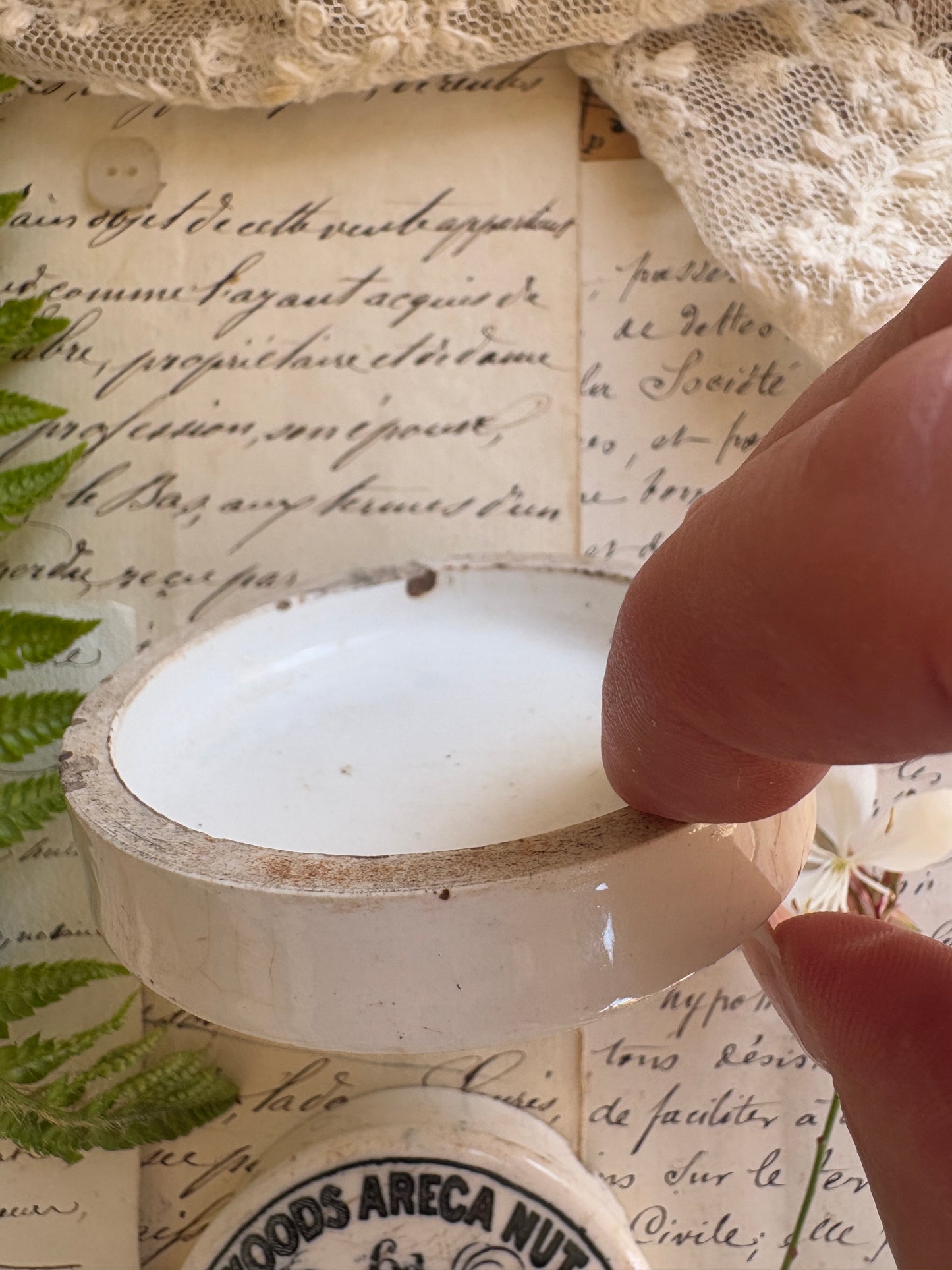 Advertising Victorian Ironstone Lids