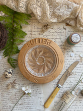 Load image into Gallery viewer, Vintage Wooden Butter Dish
