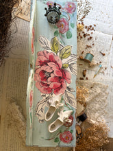 Load image into Gallery viewer, Hand-Painted Turquoise Wooden Shelf