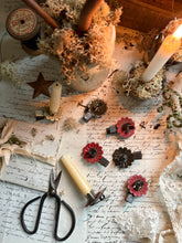 Load image into Gallery viewer, Set of 7 Vintage Metal Christmas Tree Candle Holders