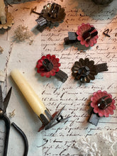 Load image into Gallery viewer, Set of 7 Vintage Metal Christmas Tree Candle Holders