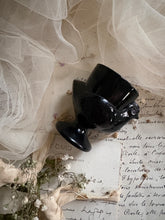 Load image into Gallery viewer, Set of Black Glass French Chicken Egg Cups