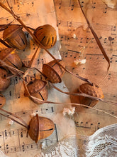 Load image into Gallery viewer, Small Cow Bells Rustic Stars and Rustic Acorns