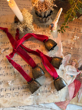 Load image into Gallery viewer, Small Cow Bells Rustic Stars and Rustic Acorns