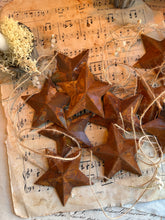 Load image into Gallery viewer, Small Cow Bells Rustic Stars and Rustic Acorns