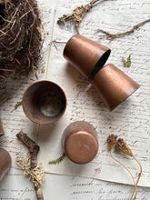 Load image into Gallery viewer, Set of Six Antique Copper Water Cups