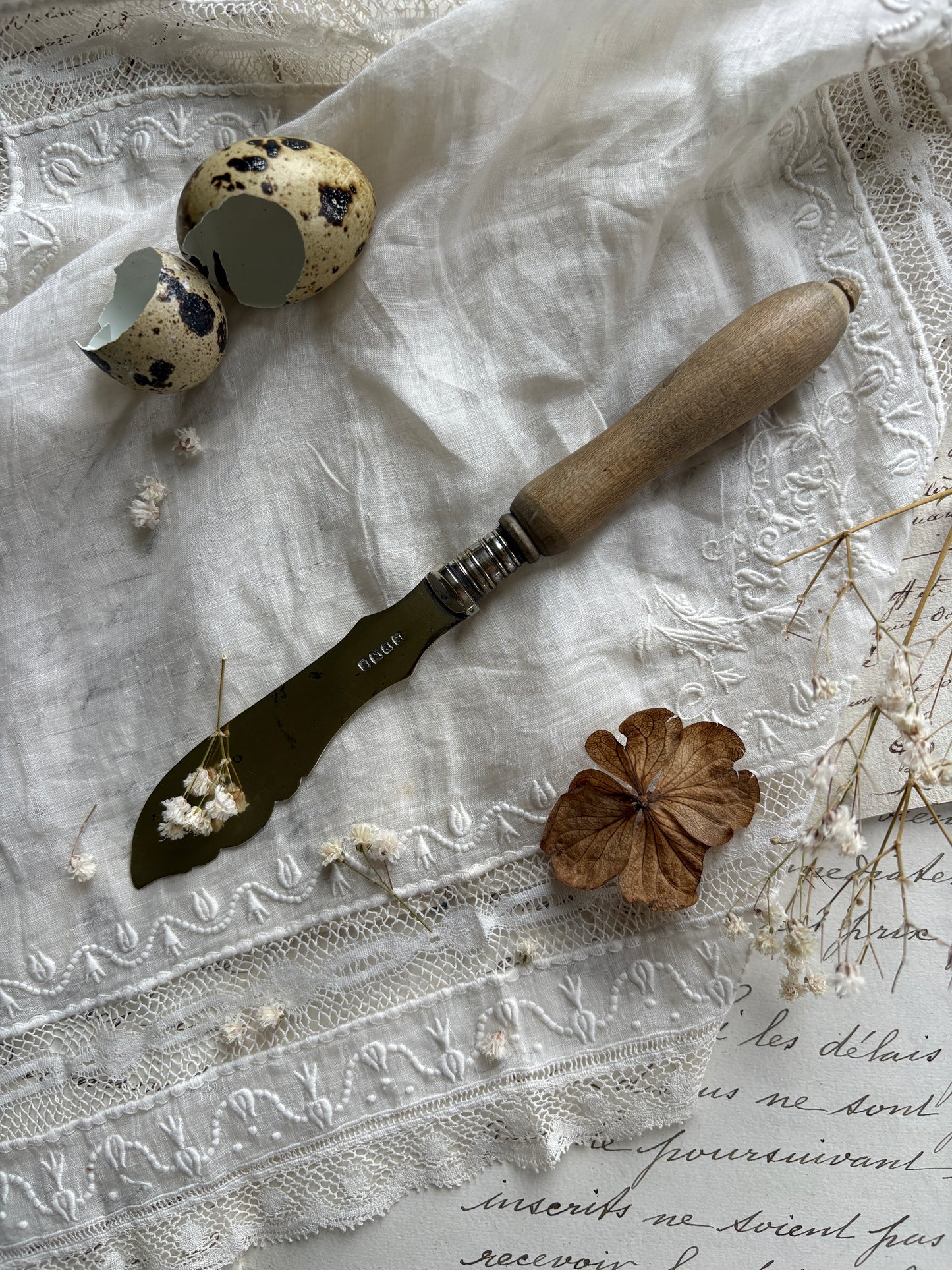 Antique Wooden Butter Knife