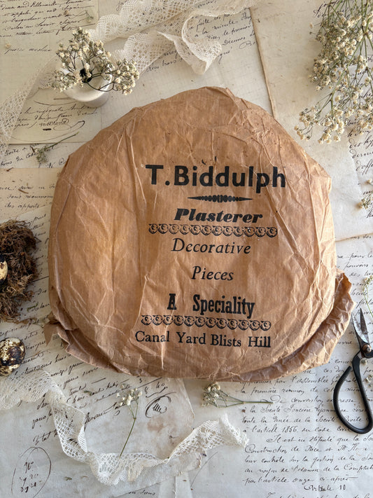 Vintage T. Biddulph Plaster Ceiling Rose