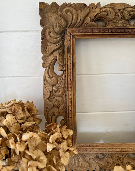 vintage wooden decorative frame