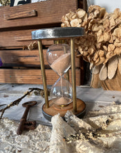 Load image into Gallery viewer, vintage spool hourglass timer
