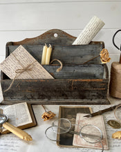 Load image into Gallery viewer, wooden vintage letter rack
