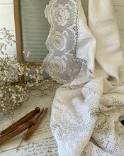 Load image into Gallery viewer, Vintage Linen Decorative Tablecloth
