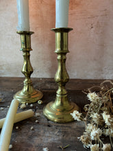 Load image into Gallery viewer, Vintage Brass Candlesticks
