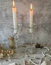 Load image into Gallery viewer, Vintage Crystal Candlesticks
