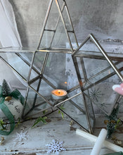 Load image into Gallery viewer, Large Glass Star Candle Holder
