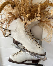 Load image into Gallery viewer, Vintage White Ice Skates
