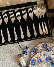 Load image into Gallery viewer, Vintage Boxed Dessert Forks &amp; Spoons
