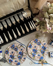 Load image into Gallery viewer, vintage boxed dessert forks &amp; spoons
