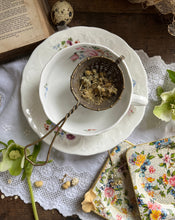 Load image into Gallery viewer, floral china teacup and saucer
