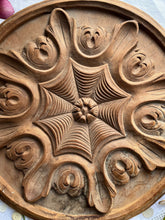 Load image into Gallery viewer, Vintage Hardwood Decorative Ceiling Rose

