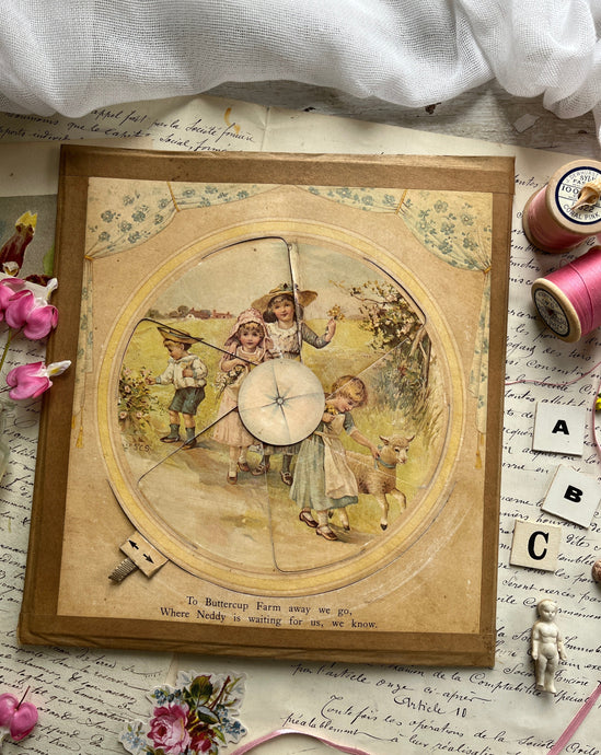 vintage nursery card wheel