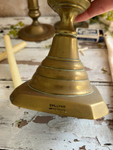 Load image into Gallery viewer, Vintage Brass Candlesticks
