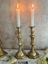 Load image into Gallery viewer, Vintage Brass Candlesticks
